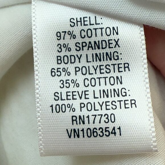 Women Issac Mizrahi Fitted Striped Blazer in Butter Yellow Size Medium - Picture 6 of 7